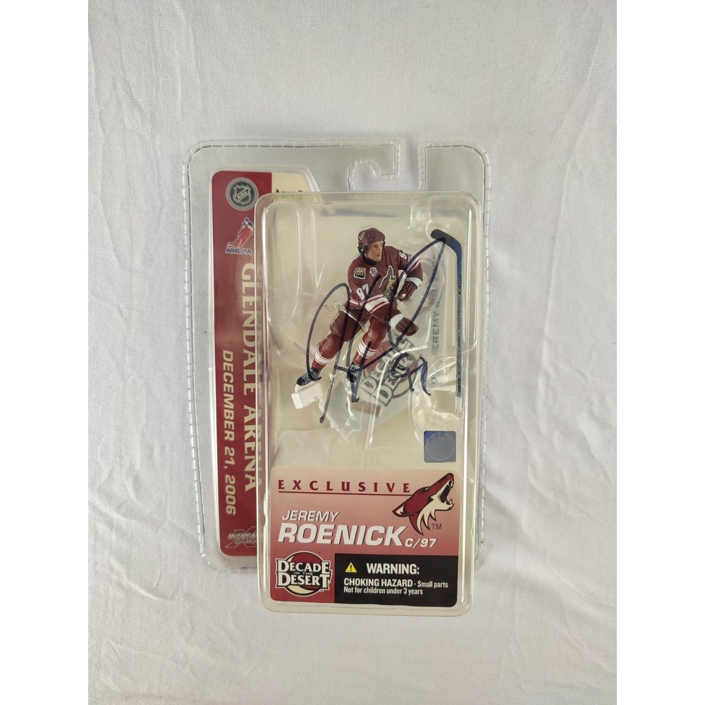 Autographed Jeremy Roenick HOF McFarlane Phoenix Coyotes 2006 SGA 3" Figure Rare